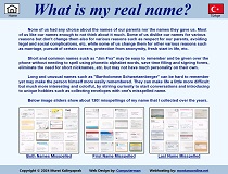 My Misspelled Names