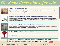 Items I have for sale